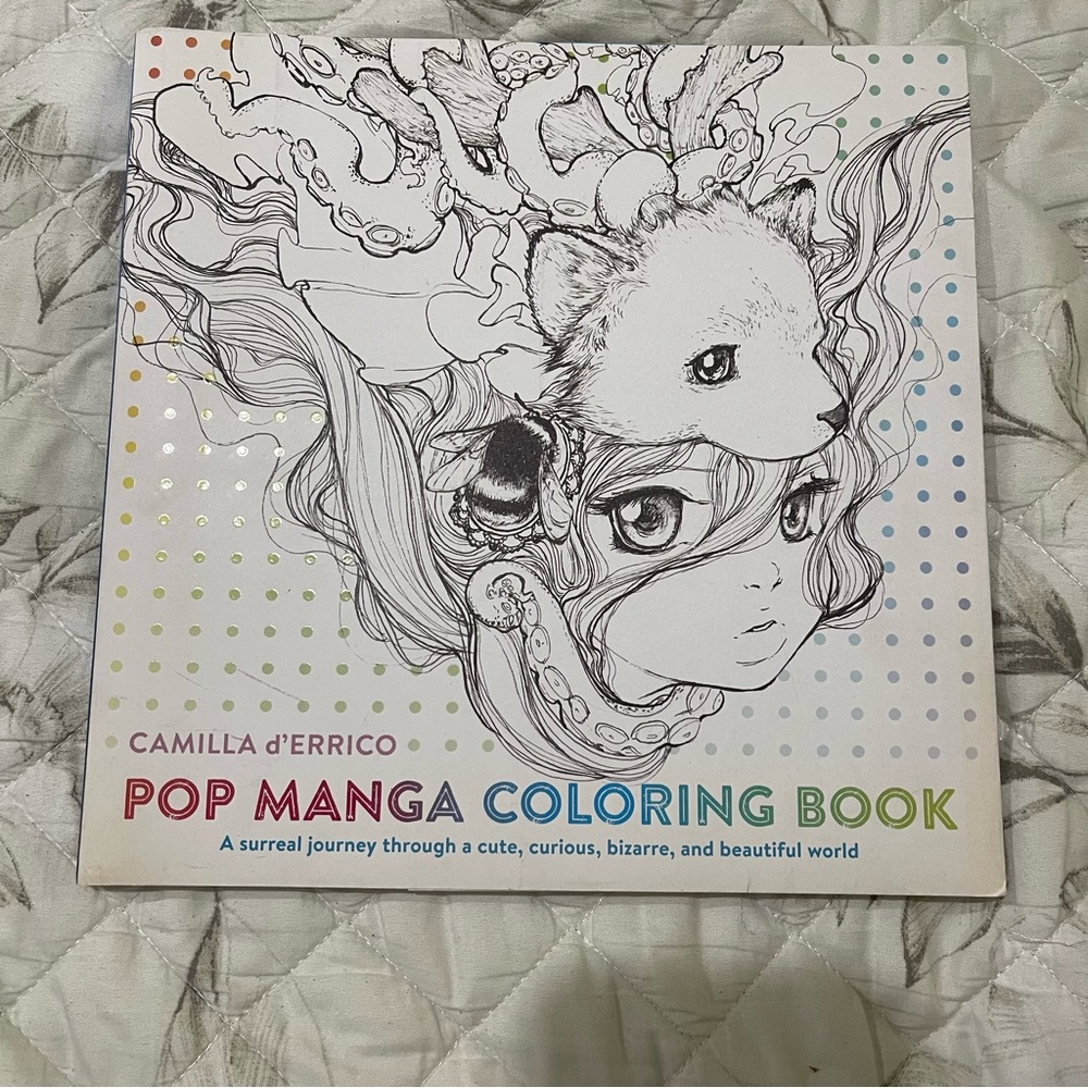 Pop Manga Coloring Book by Camilla d'Errico